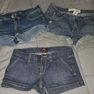 Juniors jean shorts